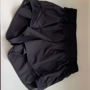 Black lululemon athletic shorts size 4 reg